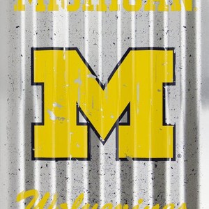 Letrero de metal - Michigan Wolverines corrugado