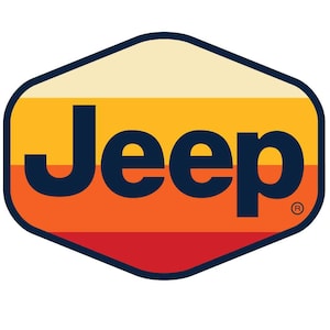 Calcomanía - Jeep® Texto Rayas Hex