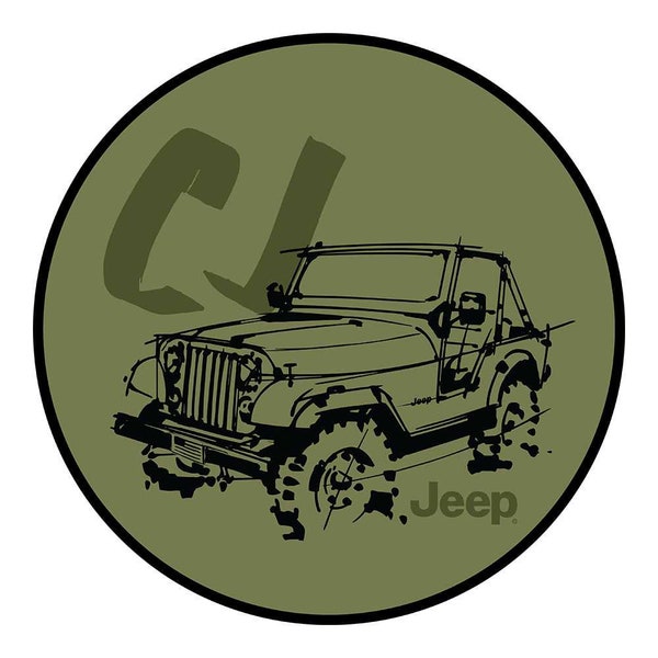 Sticker - Jeep® CJ - Round