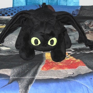 Toothless Night Fury How to Train Your Dragon Inspired Plush Made to Order