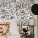 Black and White Floral Wallpaper Nursery Wallpaper - Etsy