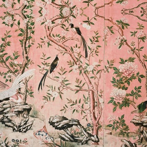 Magnolia Wallpaper Chinoiserie Retro Wallpaper image 2