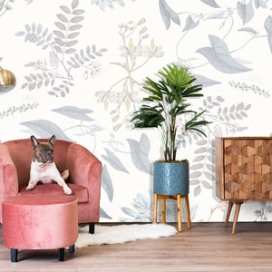 Breezy Botanical Mural - Fondo De pared / Fondo de pantalla