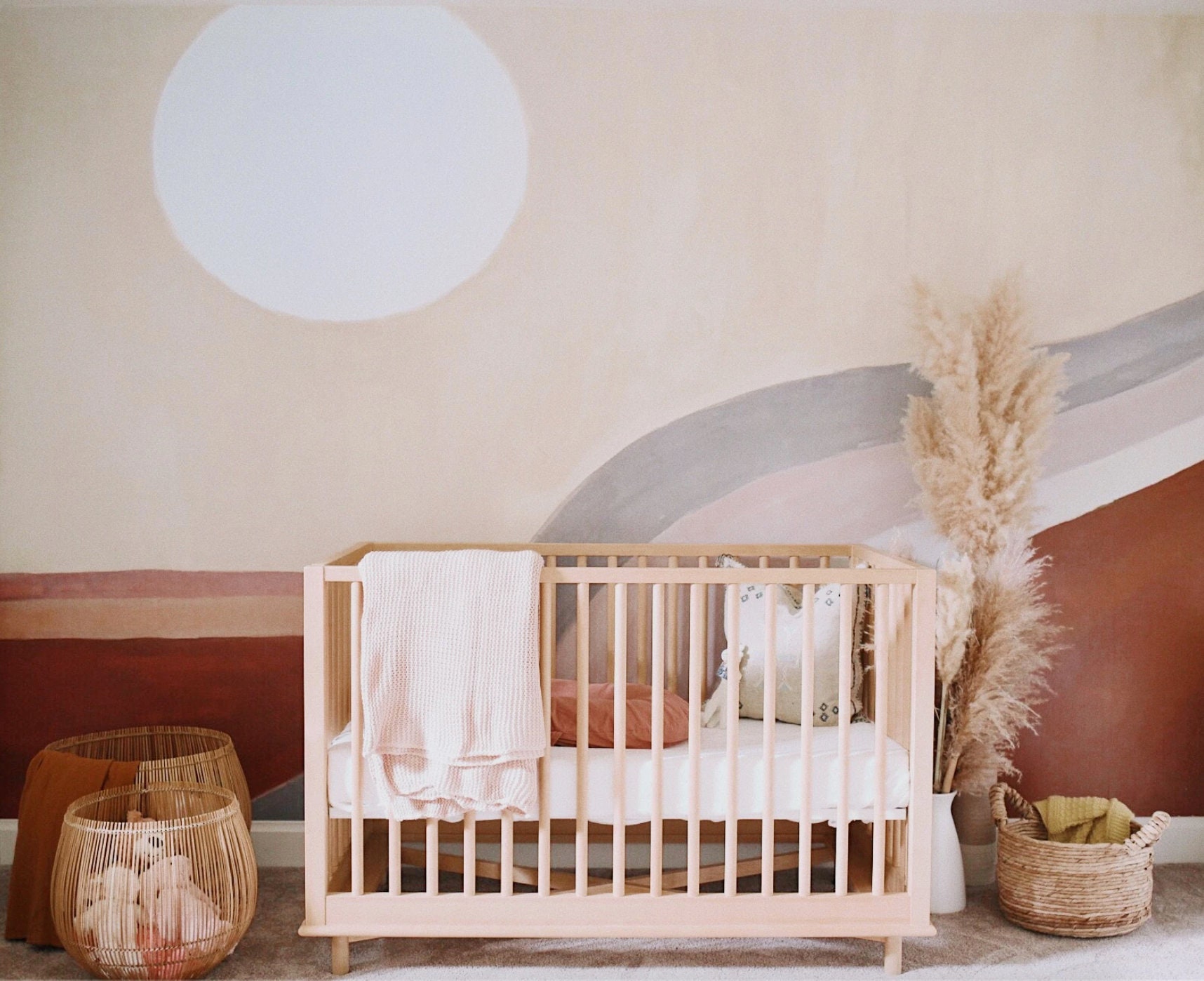 Celeste Mural Retro Boho Beach Wallpaper - Etsy Celeste Mural Retro Boho Beach Wallpaper - Etsy