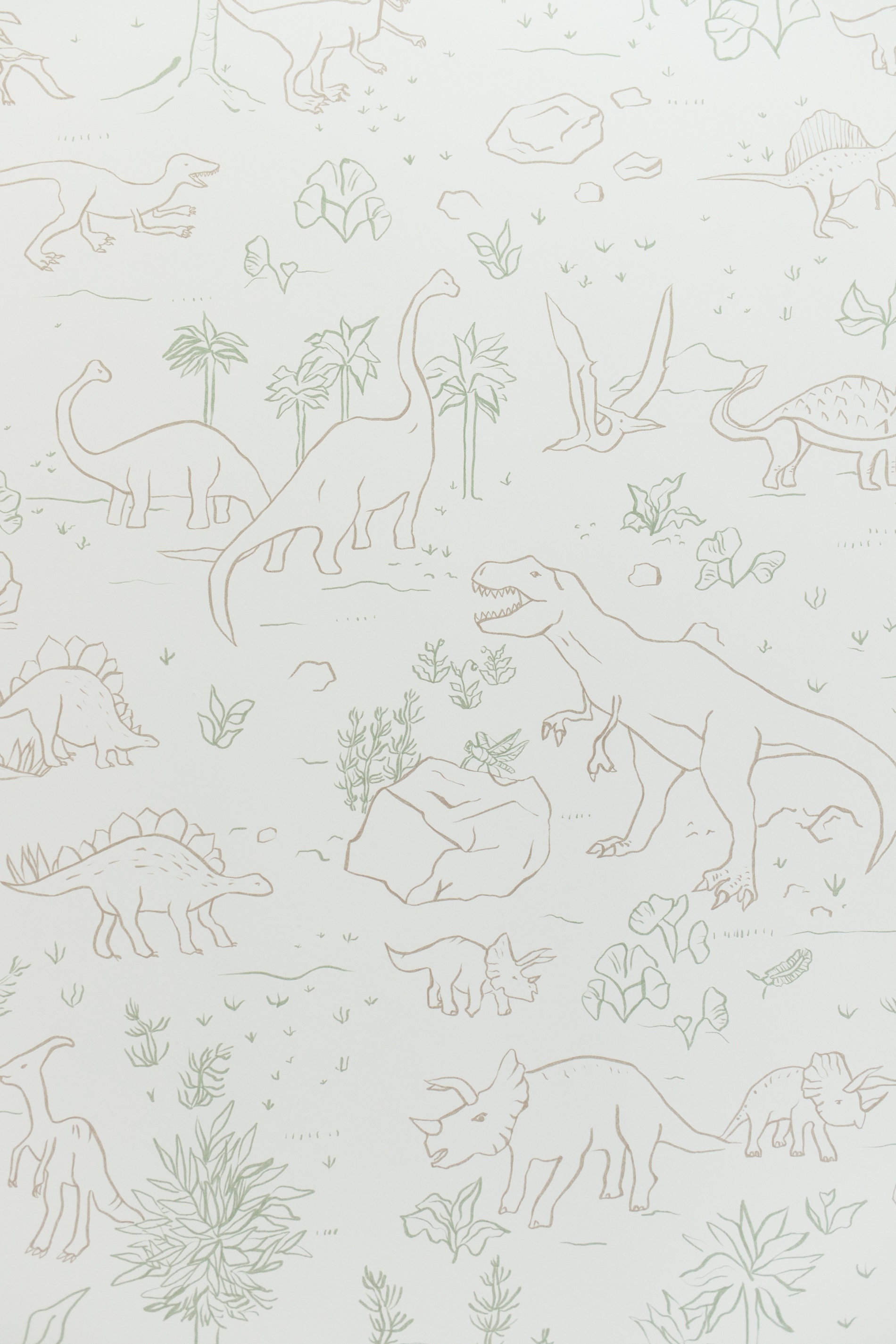 Dinosaur Wallpaper Dino Wall Mural Nursery Etsy Australia