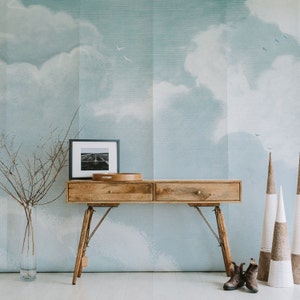 SALE - Nuage Wallpaper - Sky Scene Mural | Vintage | Jillian Harris Nursery Room