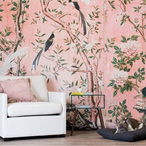 Magnolia Home Renewed Floral Peel & Stick Wallpaper - Pink – Relish Decor