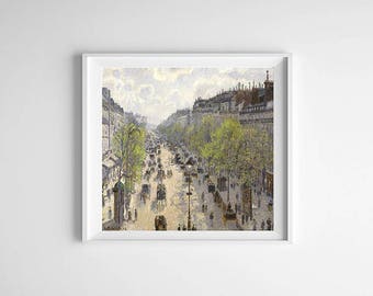 Boulevard Montmartre - Vintage Victorian Art