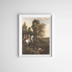 Hare Hunting Print - Vintage | Large Victorian Art