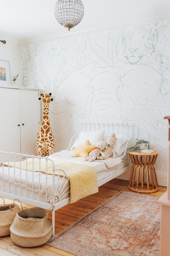Animal Kingdom Wallpaper Safari Nursery Decor Jungle Mural - Etsy UK Animal Kingdom Wallpaper Safari Nursery Decor Jungle Mural - Etsy UK