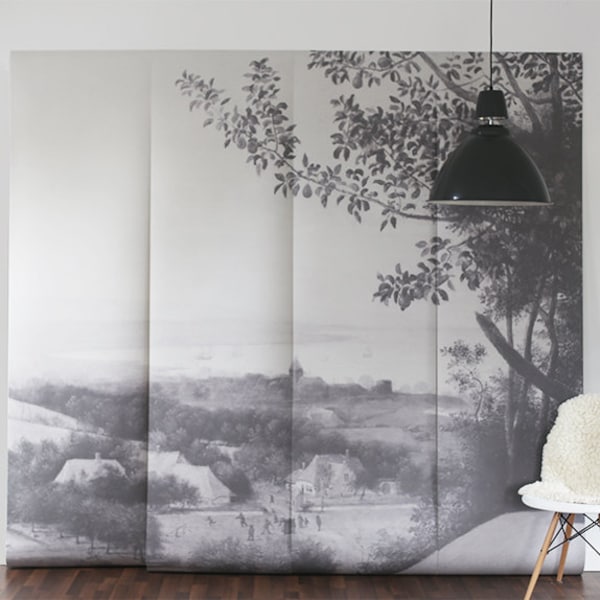 Harvesters Wallpaper - Vintage Wallpaper | Scenic Mural