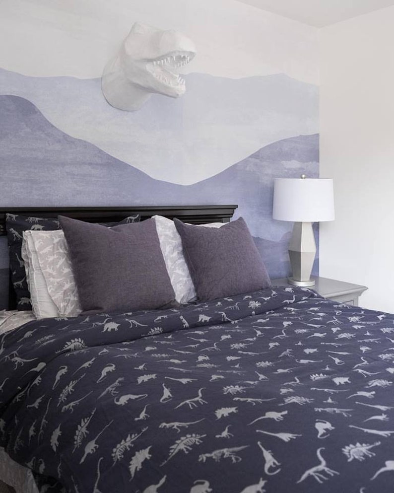 Mountain Mural Wallpaper Large Wall Art Etsy