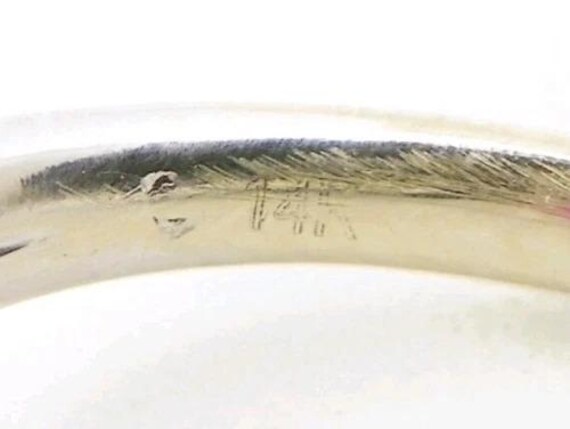 Solid 14K White Gold Ring, Madagascar Ruby, Size … - image 7