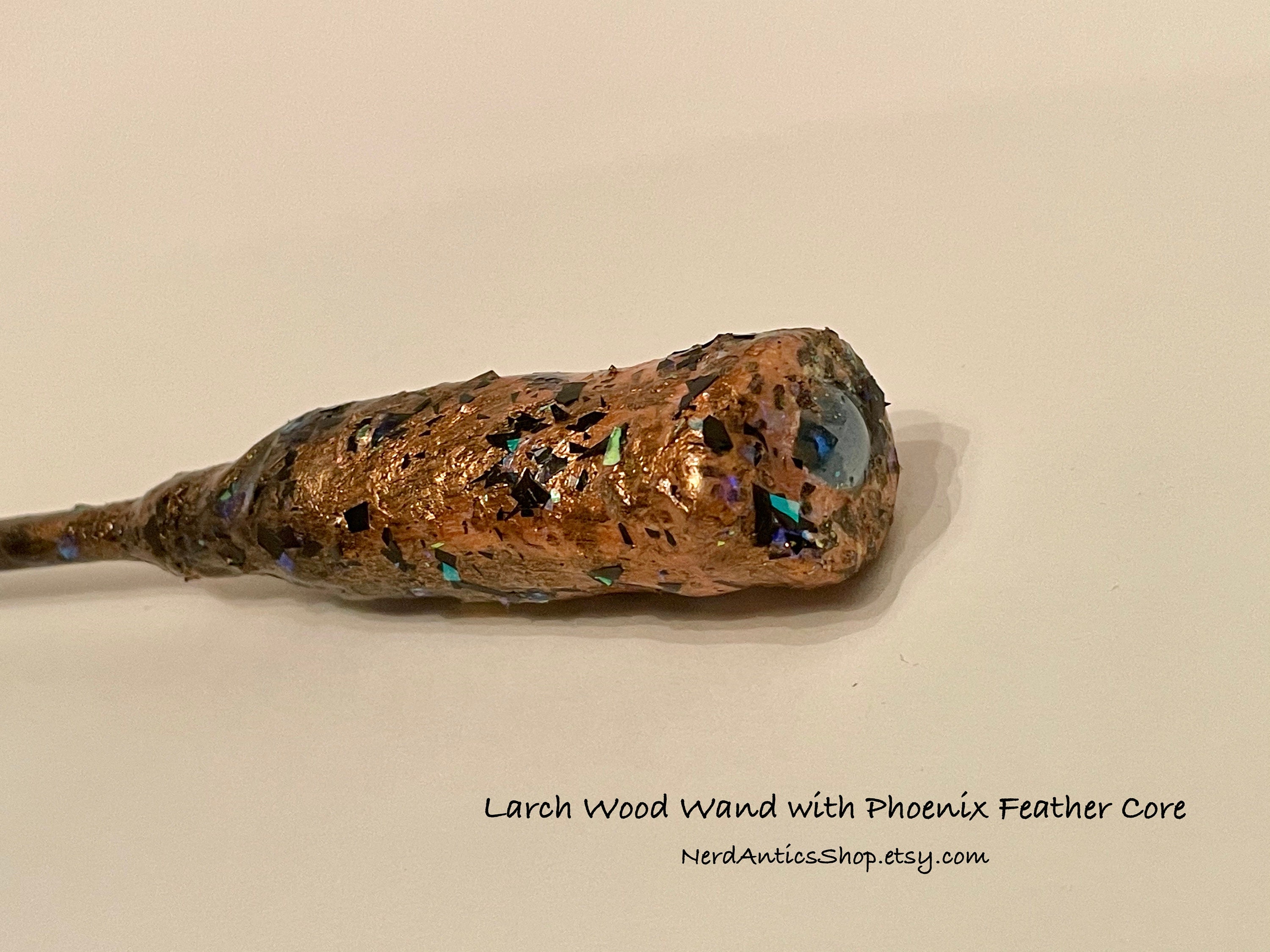 Larch Wood Wand With Phoenix Feather Core Etsy