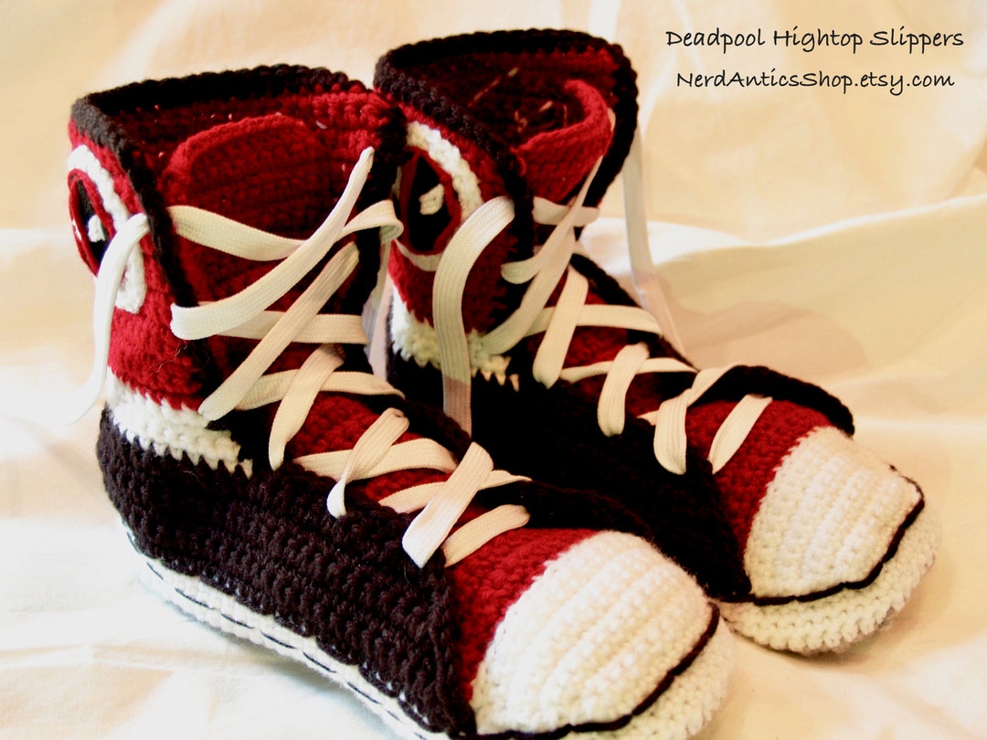 Deadpool Hightop Snicker Slippers - Etsy