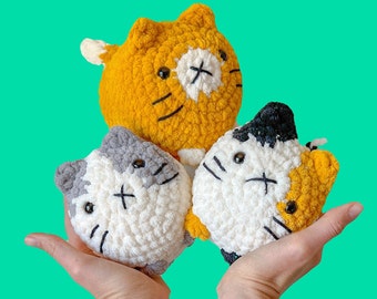 Crochet Loaf Cat Plushie: Soft Stuffed Animal Kitty