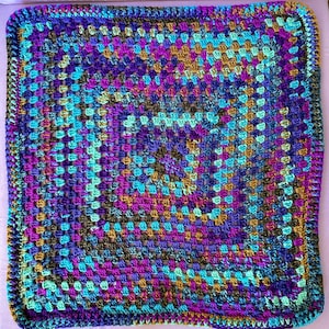 Crochet Baby Blanket Multi-Color
