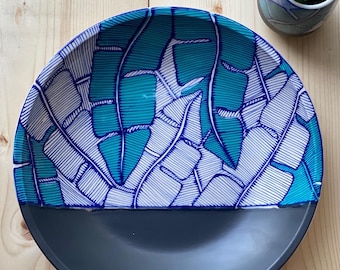 Perfect Platter - Turquoise Palm Tree Pattern