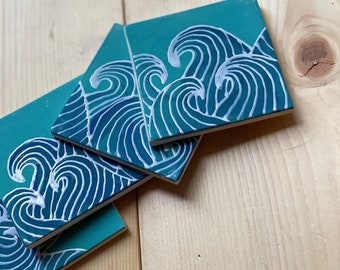 Coasters - Wave Pattern