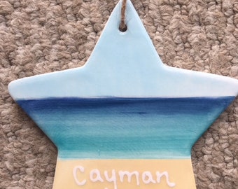 Ceramic  Cayman Star - Beach Pattern