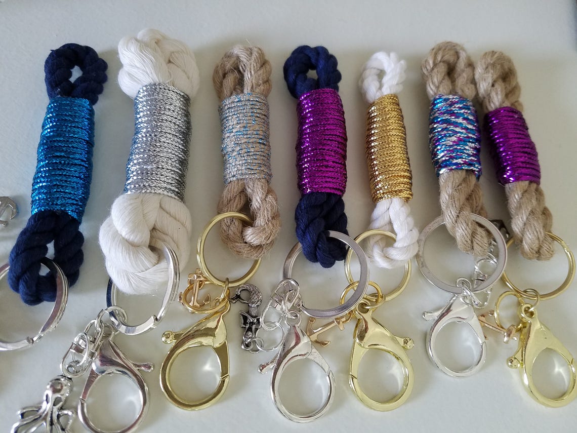 Mainely Rope Keychain Etsy