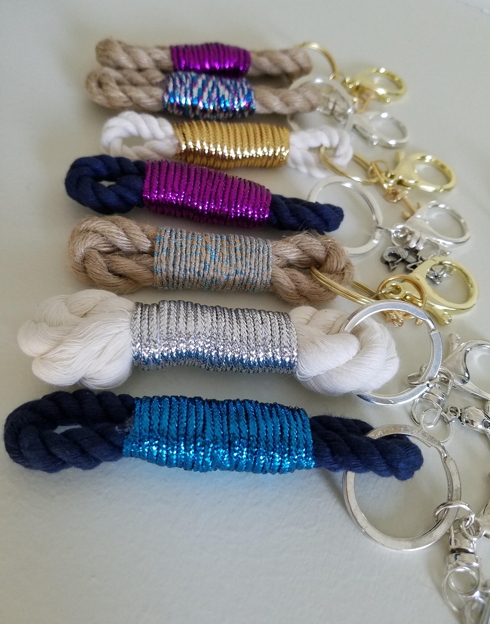 Mainely Rope Keychain Etsy