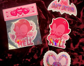 3 Original Art Sticker Pack - For Galentine’s/Valentine’s Day