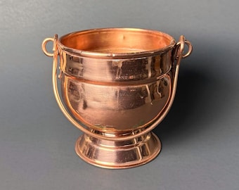 Small Copper Bucket with Removable Handle