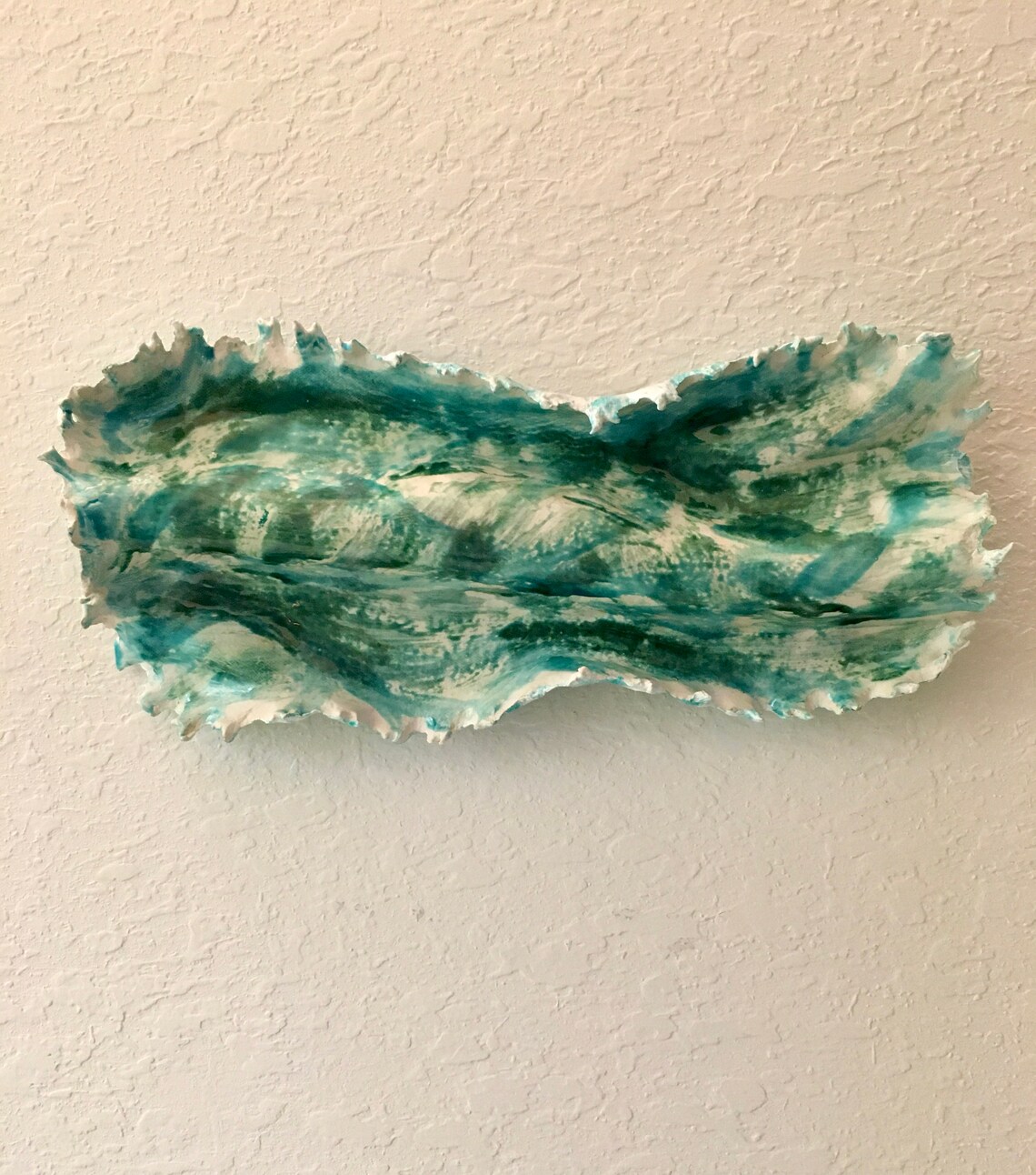 Ceramic Wall Wave Ceramic Wall Hanging Ceramic Wall Art Etsy