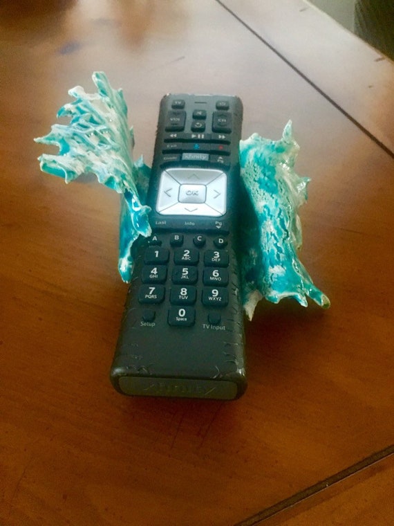 Remote Control Holder Wave Phone Ceramic Remote Control Wave Etsy