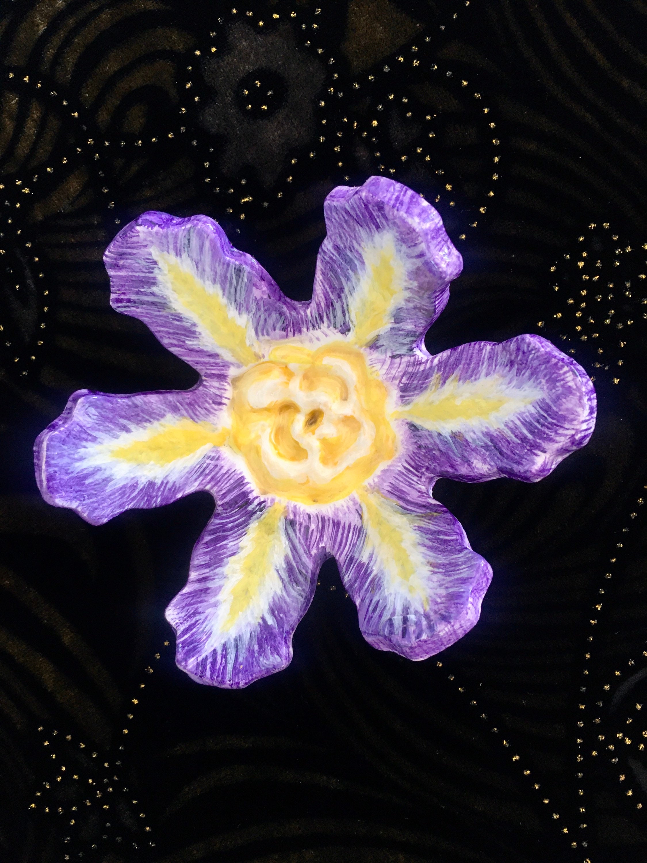 Ceramic Flower, Handmade Flower Ring Dish, Ceramic Flower Ring Dish