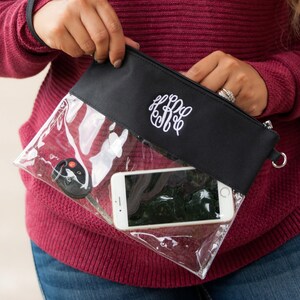 Double Zipper Oval Clear Gameday/Stadium Bag main image 0