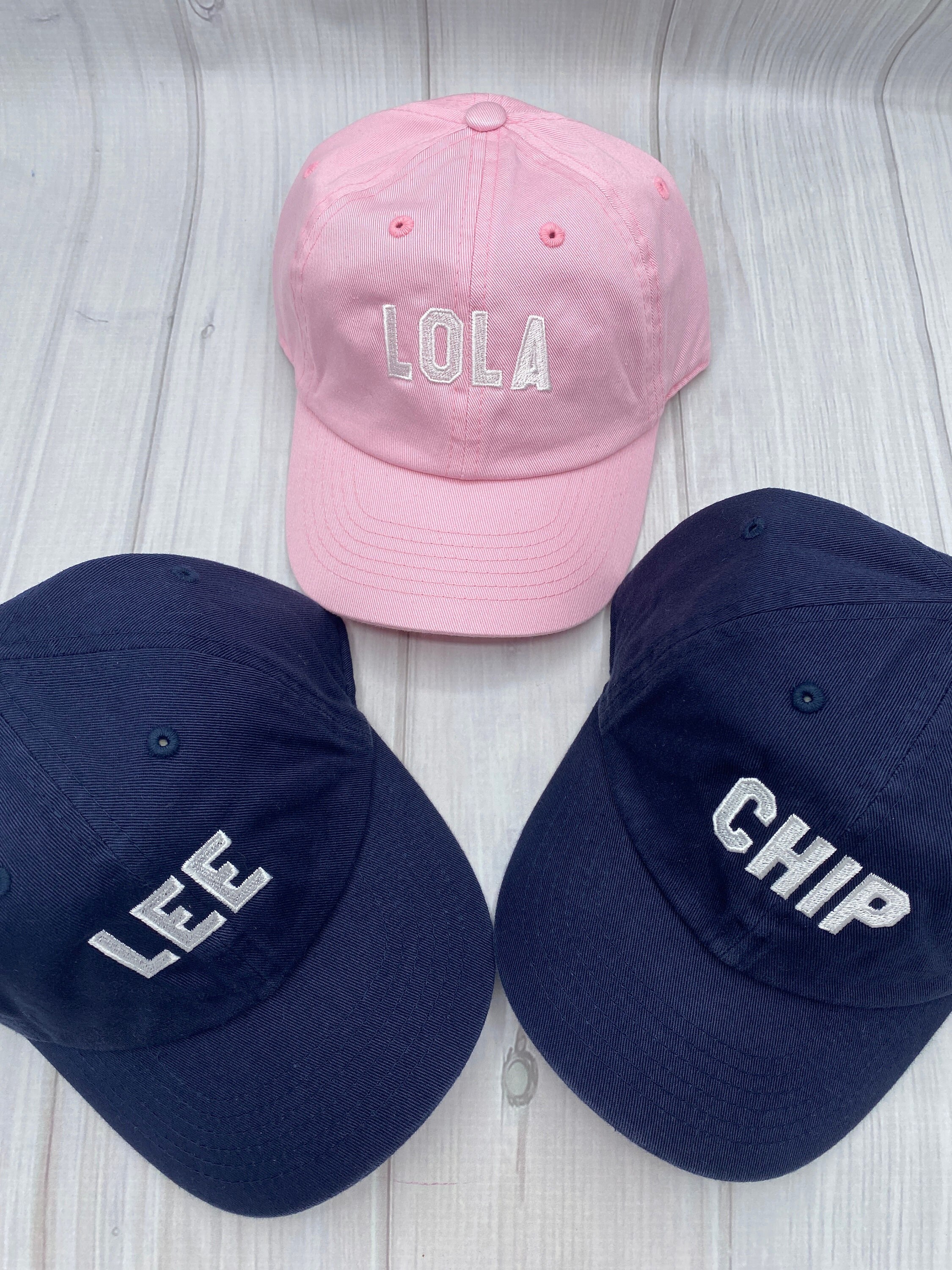 Monogrammed Kids Baseball Hat, Personalized Youth Baseball