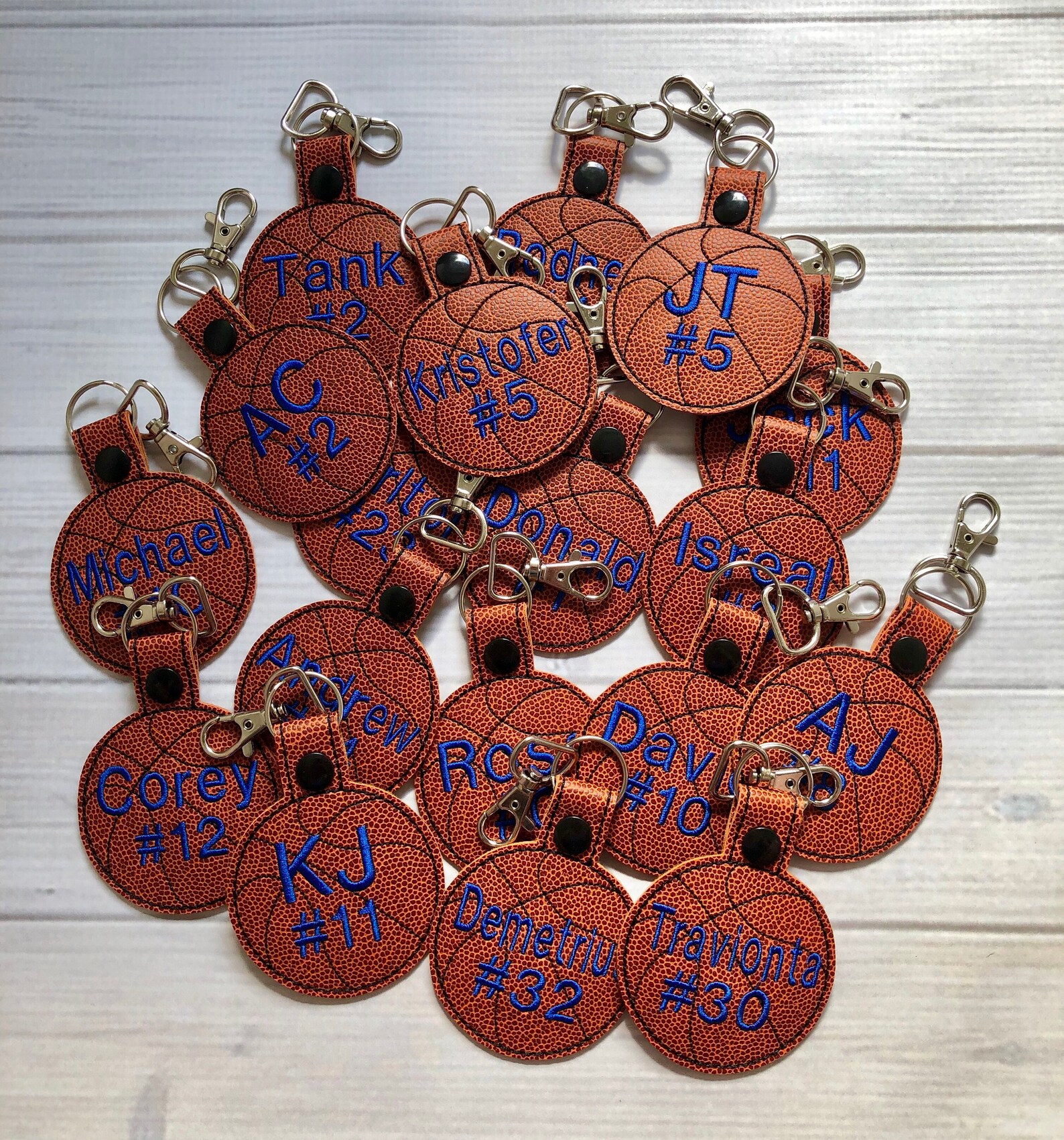 Personalized Basketball Keychain Personalize Basketball Etsy