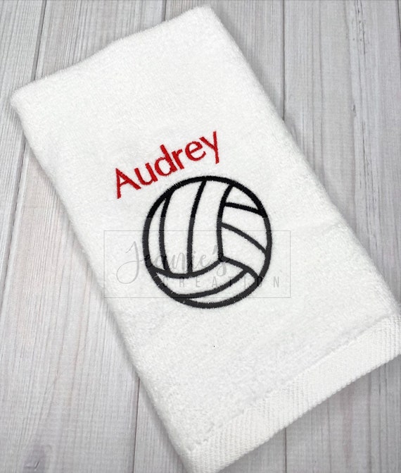 Personalized Volleyball Towel Personalized embroidered Sports Etsy