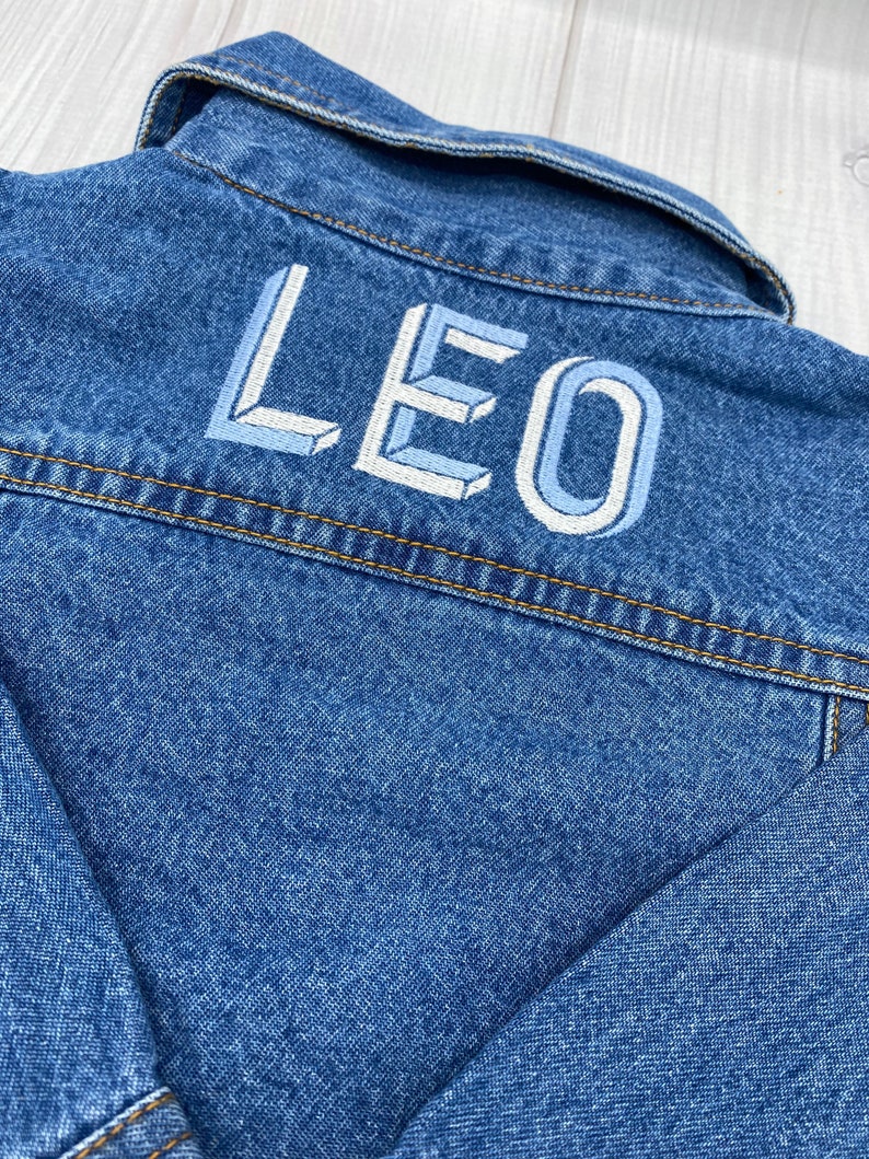Personalized Toddler Denim Jacket Boy Denim Jacket Embroidered Kids Denim Jacket Personalized Jeans Jacket Monogrammed Girl Denim Jacket