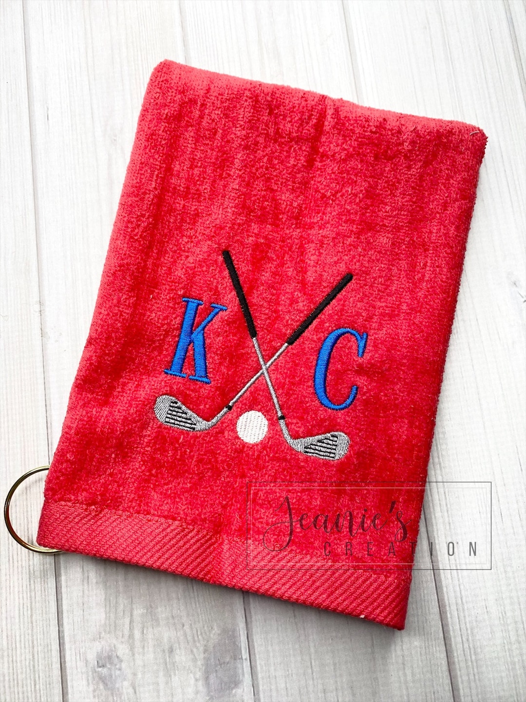 Personalized Golf Towel, Personalized Embroidered Sports Towel, Custom