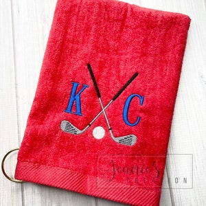 Personalized Golf Towel Personalized Embroidered Sports Towel