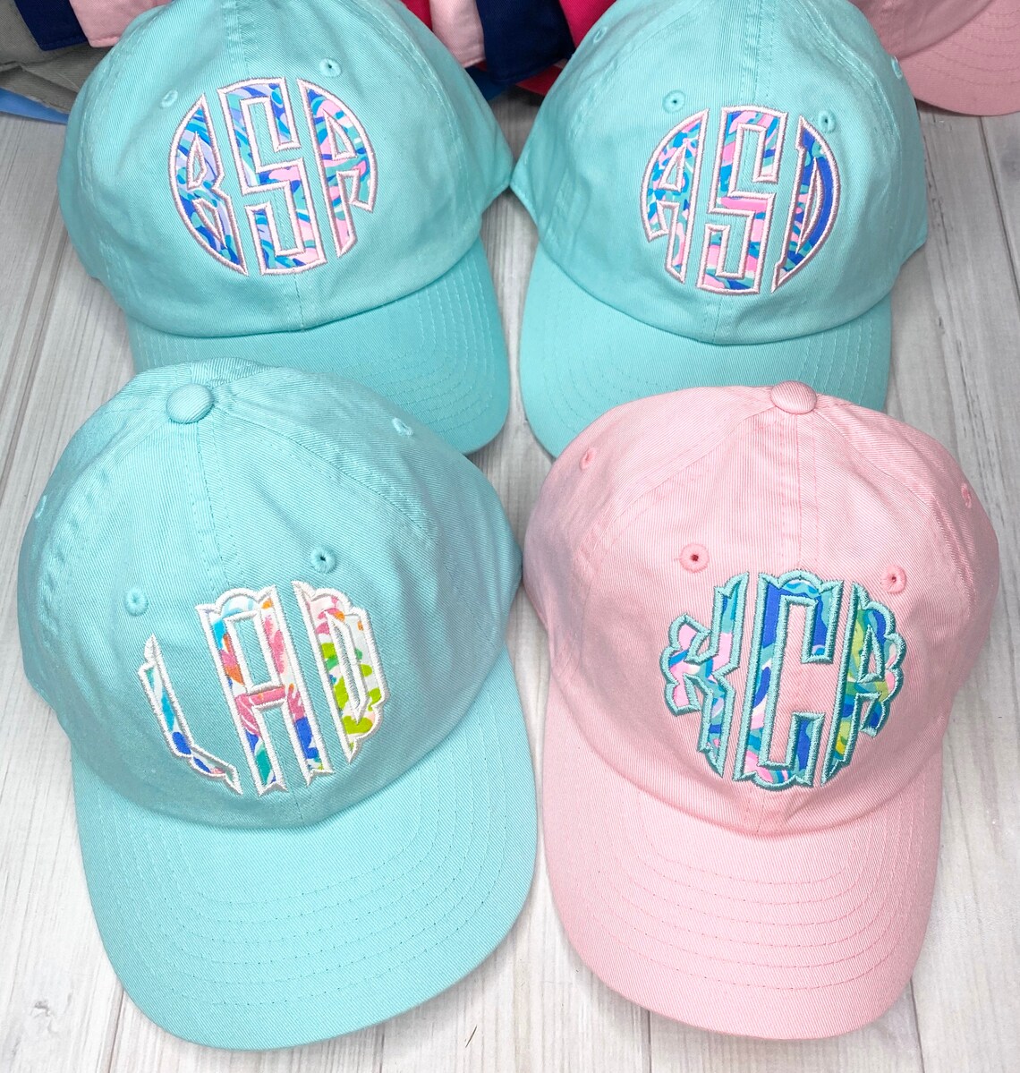 Monogrammed Appliqué Kids Baseball Hat Personalized Youth Etsy