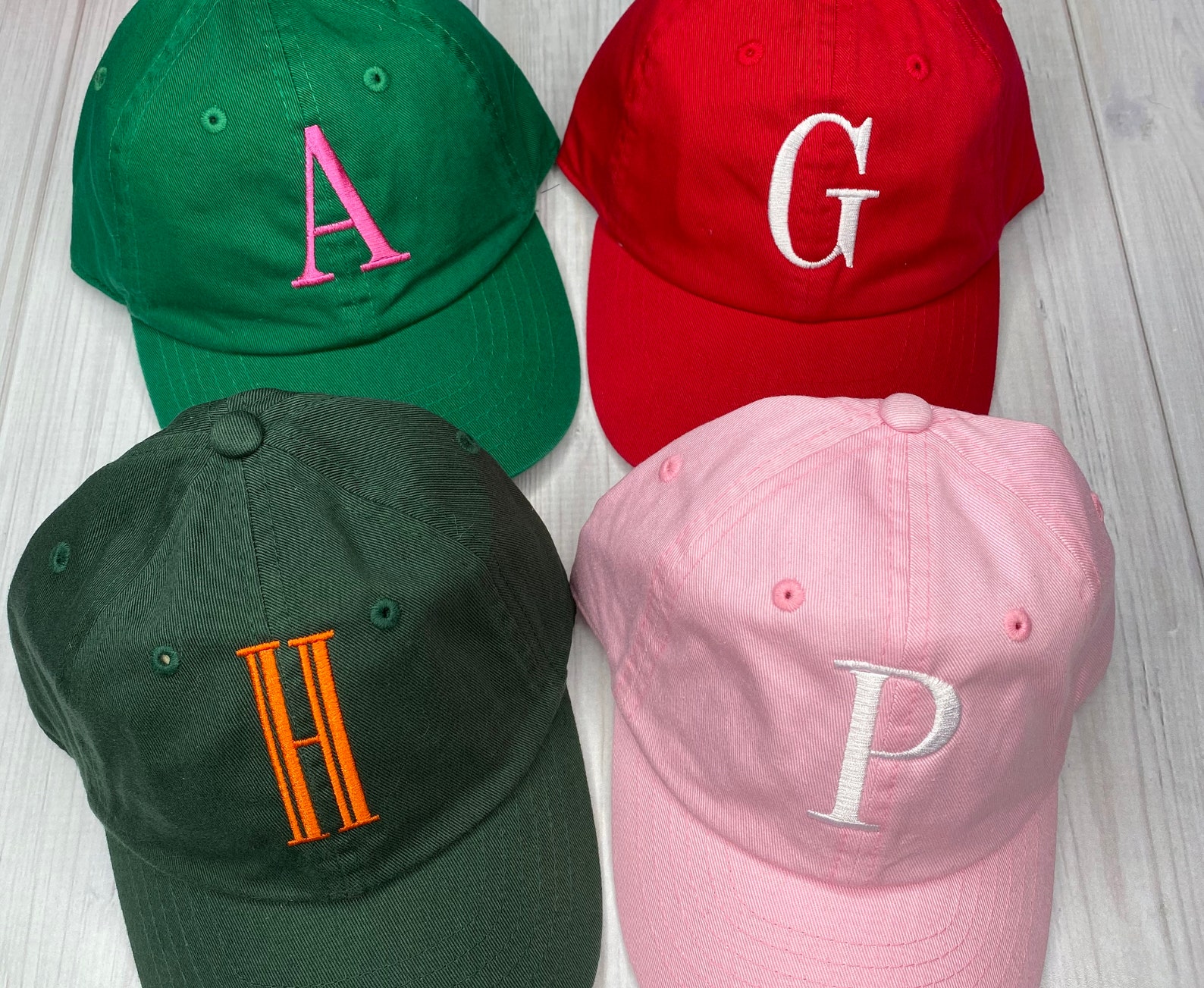 Monogrammed Kids Baseball Hat Personalized Youth Baseball Etsy