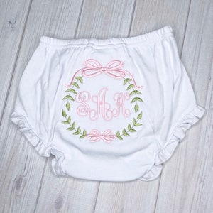 Monogram Baby Bloomers, Monogrammed Diaper Cover, Personalized Baby Bloomers, Baby Shower Gift