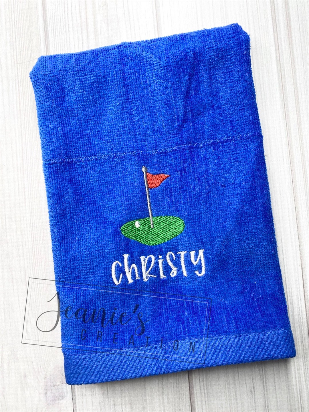 Personalized Golf Towel, Personalized Embroidered Sports Towel, Custom