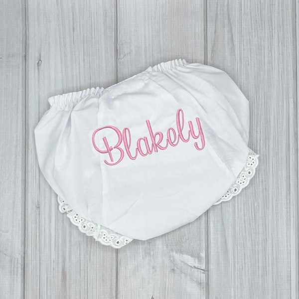 Personalized Baby Bloomers, Personalized Diaper Cover, Monogrammed Baby Bloomers, Baby Shower Gift, Monogrammed Diaper Cover