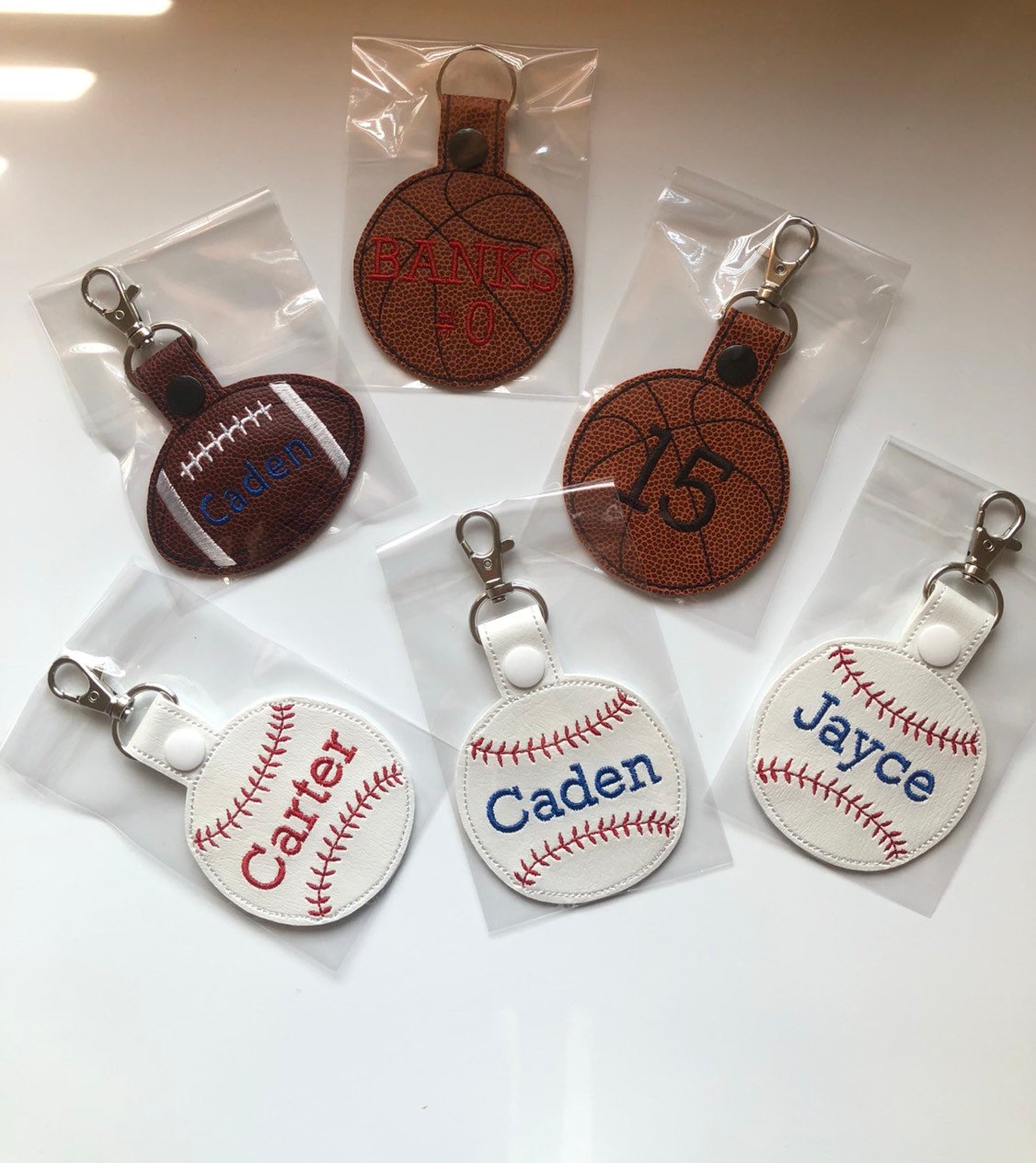 Personalized Football Keychain Personalize Football Keyfob Etsy