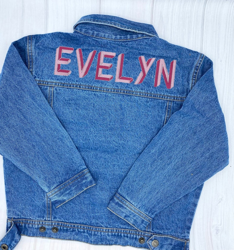Personalized Toddler Denim Jacket Boy Denim Jacket Embroidered Kids Denim Jacket Personalized Jeans Jacket Monogrammed Girl Denim Jacket
