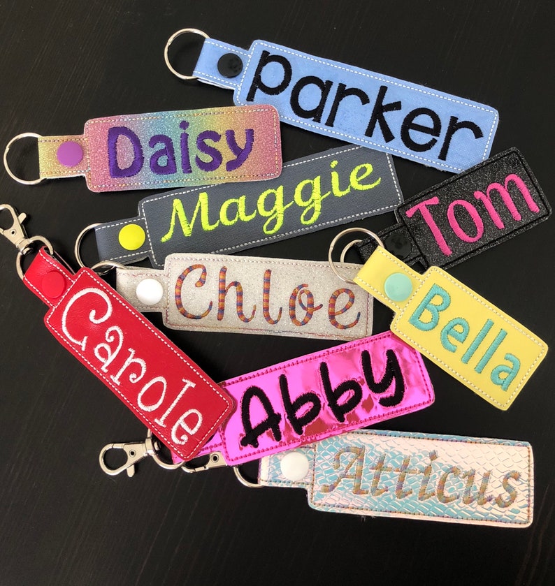 Personalized Name Tag Personalized Name Keychain Etsy