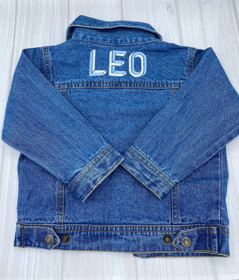 Personalized Toddler Denim Jacket Boy Denim Jacket Embroidered Kids Denim Jacket Personalized Jeans Jacket Monogrammed Girl Denim Jacket