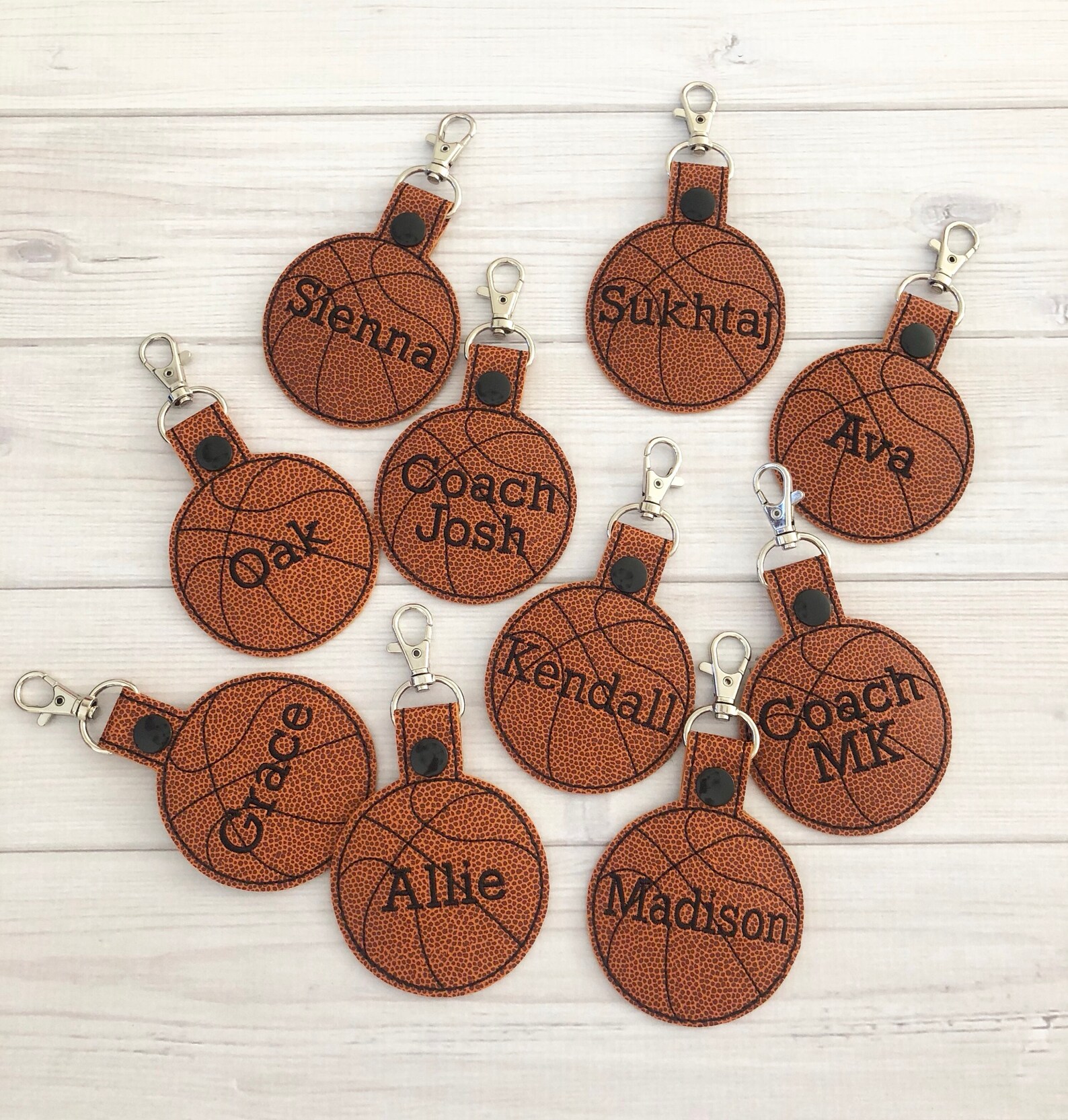 Personalized Basketball Keychain Personalize Basketball Etsy
