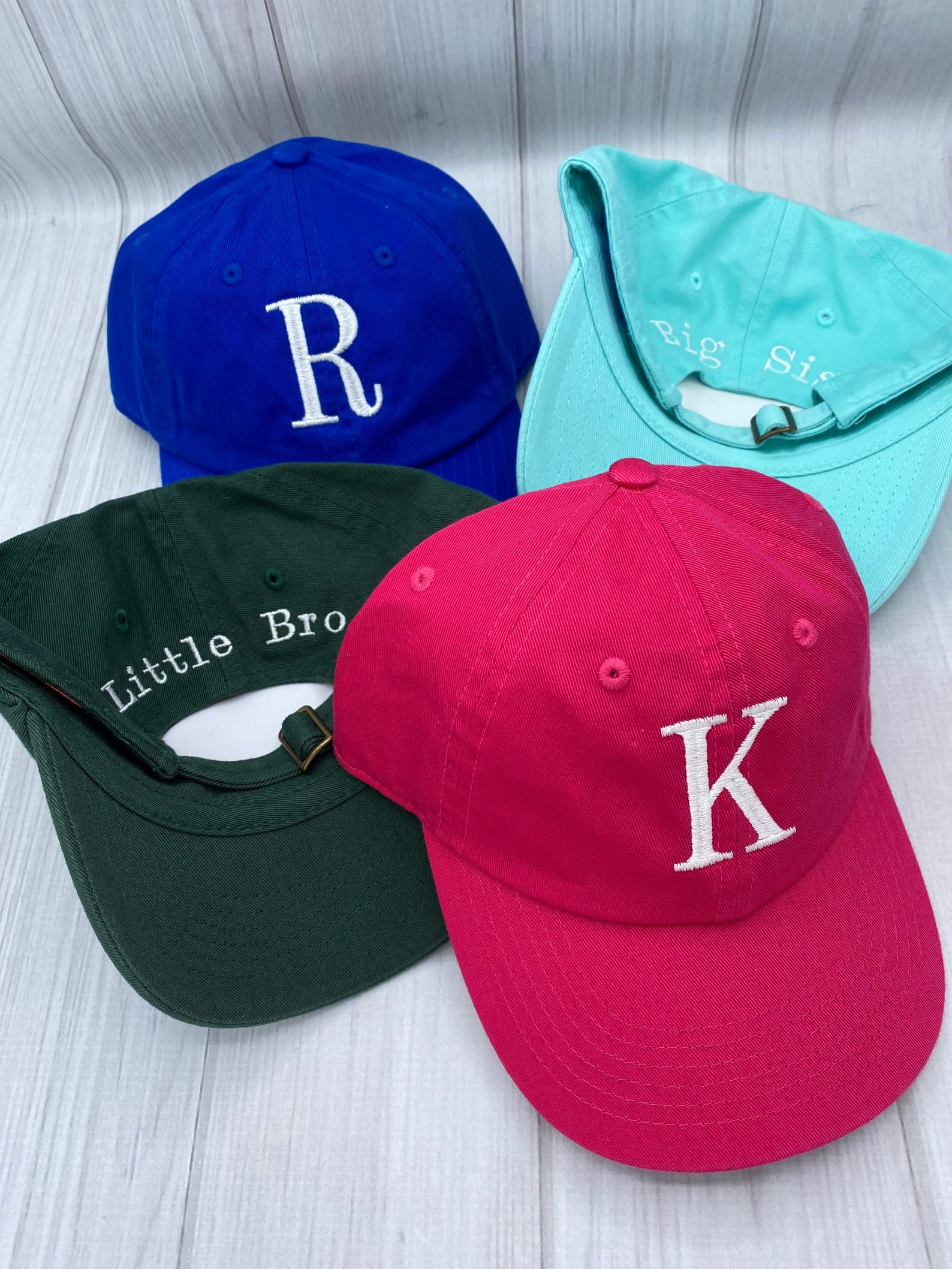 Monogrammed Kids Baseball Hat Personalized Youth Baseball Etsy