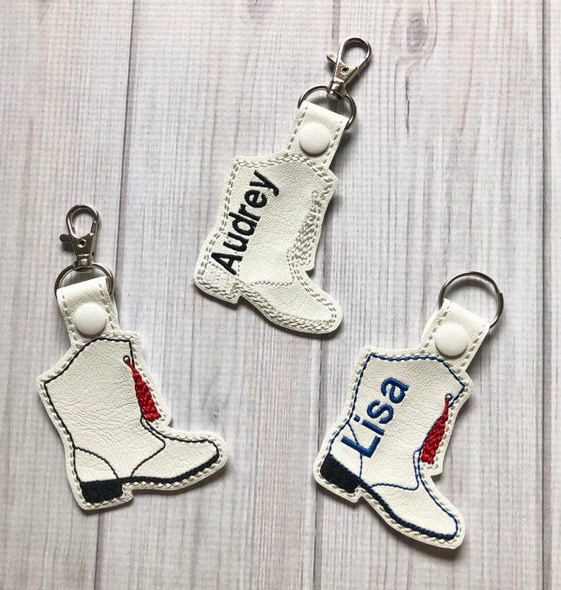 Drill team boot keychain Personalized Drill Team Keyfob Etsy